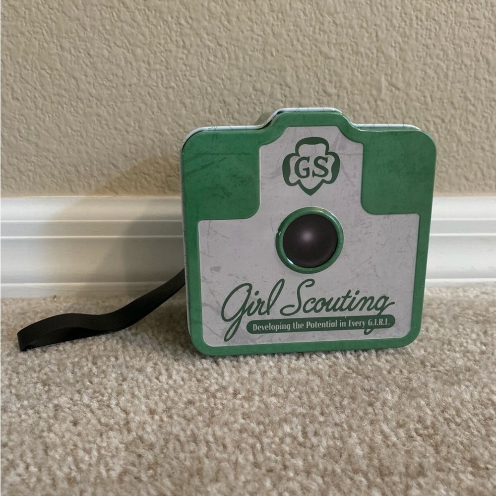 Girl Scouting Green Keepsake Tin